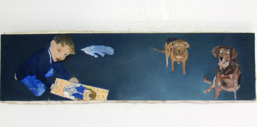 siblings: oil on canvas